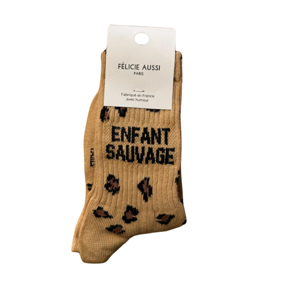 Chaussettes kids léopard - ENFANT SAUVAGE